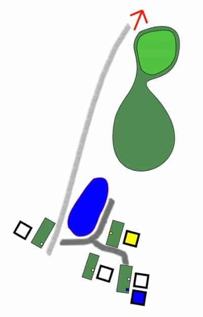 Hole 3 Map - Nelson Golf Club;